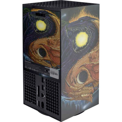 Yin Yang Dragon by Ed Beard Jr XBox Series X Digital Edition Console Skin